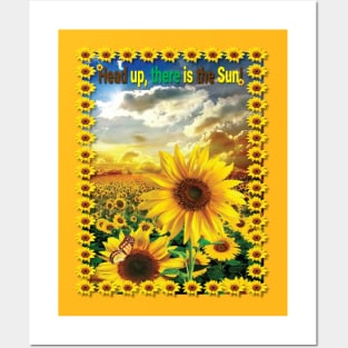 Sunflower- head up #2 Posters and Art